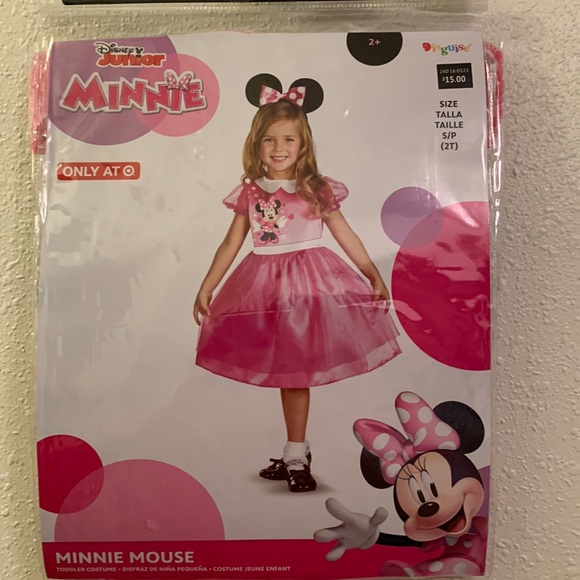 NWT Disney Junior Minnie Mouse Girls Costume Small 2T Dress - Picture 1 of 7